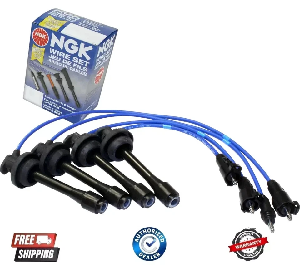 NEW NGK 7899 Spark Plug Wires Set of 4 for Chevrolet Prizm Toyota Corolla 98-99 - Image 1 of 1