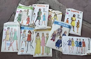 Vintage 60s 70s Simplicity Sewing Patterns Women’s Sz 12 Bust 34 Dress 5568 CUT - Picture 1 of 17