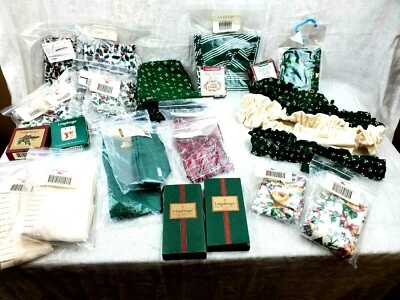Longaberger Accessories Basket Liners, Garters, Tie-On and Santa Keys - Image 1 of 4