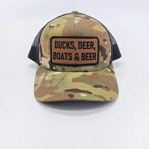 Cappello mimetico anatre cervo barche e birra maglia schiena snapback camionista toppa berretto - Foto 1 di 6
