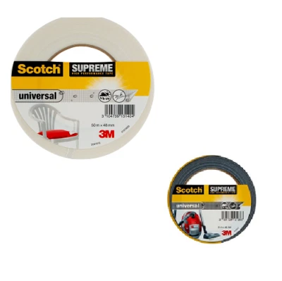 SCOTCH 3M DUCT TAPE UNIVERSAL SUPREME BRAND NEW BLACK WHITE SILVER