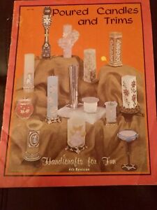Vintage 1965 Poured Candles And Trims Craft Pattern Booklet