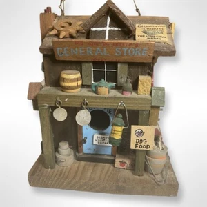Vogelhaus Landhausladen altmodisch rustikal detailliert Gemischtwarenladen Vintage Holz - Bild 1 von 7