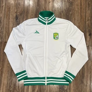 Club Leon FC Pirma Jacket Ch/Small Futbol Soccer White Green Zip Up Rare HTF  - Picture 1 of 12