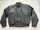 Xpert Motorcycle Heavy Leather Jacket Mens Black Distressed Thinsulate Lined XXL