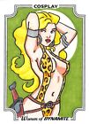 Cosplay Woman Of Dynamite Sketch Card By Mick Trimble 5C