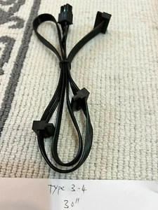 Corsair TYPE 4 3x SATA DRIVE POWER CABLE FOR CORSAIR CX450M CX850M,ORIGINA - Picture 1 of 3