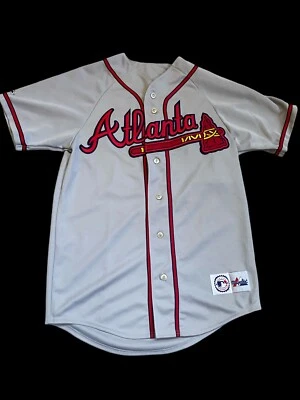 Majestic Authentic Atlanta Braves #10 Chipper Jones Baseball Jersey Medium - Image 1 of 4