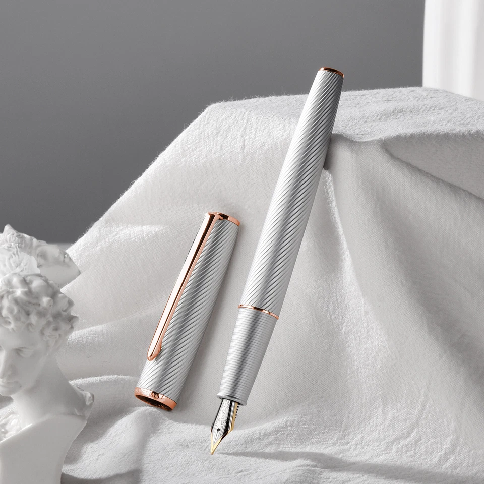 Pluma Estilográfica de Aluminio Hongdian A3 Actualización EF/Cuchillo Largo Plumín Pluma de Escritura Suave Foto 1 de 1
