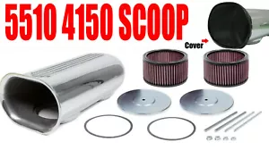 THE BLOWER SHOP # 5510 4150 DUAL CARB SUPERCHARGER SCOOP HARDWARE WITH COVER - Picture 1 of 2