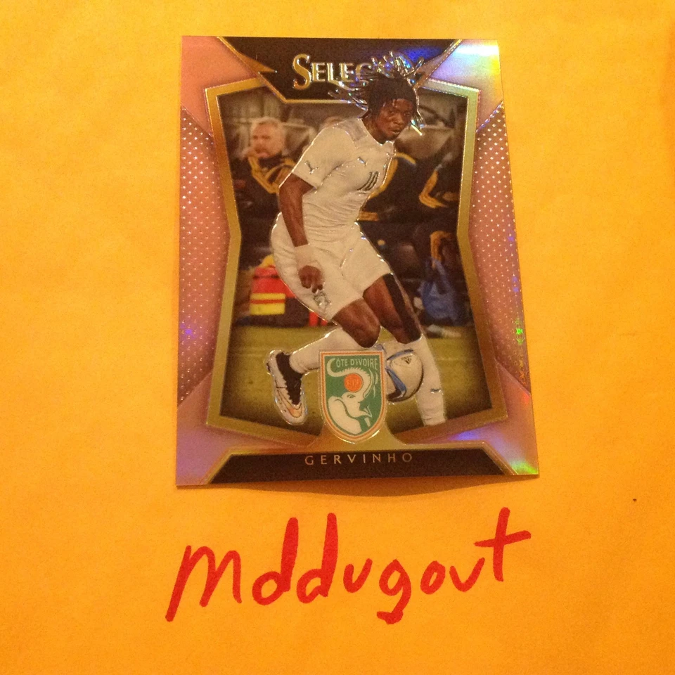GERVINHO #93 Ivory Coast Select pink Prizm 11/20 made 2015 2016 Panini National - Image 1 of 1
