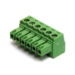 Enchufe de 5 piezas para bloque de terminales enchufable 6P 8A300V paso = 3,81 mm EC381V-06P Dinkle - Imagen 1 de 5