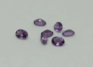 Amethyst oval faceted 7mm x 5mm natural loose stones light purple colour - Picture 1 of 1