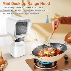 Portable Range Hood Desktop Cooker Hood With Exhaust & Detachable Filter For BBQ - Picture 1 of 16