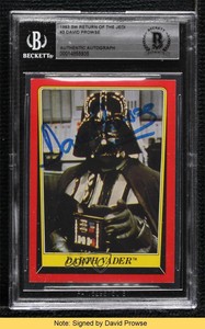 1983 Topps Star Wars: Return of the Jedi Darth Vader #3 Auto READ ow6