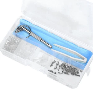 Eyeglasses Parts Pad Non-Slip Sunglass Repair Tool Silicone Screws Kit Nose - Picture 1 of 11
