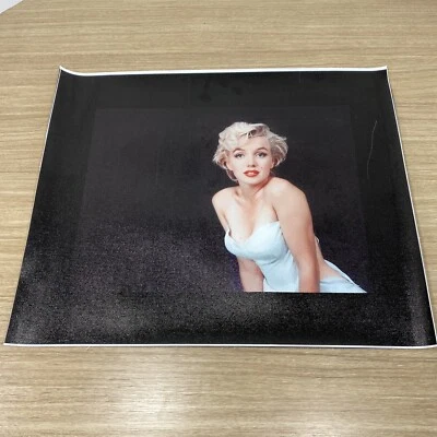 "Vestido Vintage Marilyn Monroe Sexy Azul Lienzo Serigrafía Arte Decoración 16x13""" Foto 1 de 4