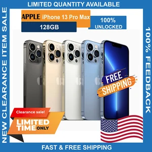 Apple iPhone 13 PRO MAX 128GB 256GB 512GB 1TB (UNLOCKED) T-MOBILE At&t Verizon - Picture 1 of 6