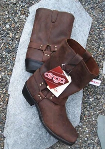 Dingo Harness Stiefel Gaucho Nutty Pantolette Leder DI19074 Herren Größe 15 - Bild 1 von 16