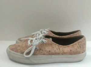 VANS Size MEN 7.5 Women's 9 CORK PRINT FABRIC CLASSIC SNEAKERS TC6D - Picture 1 of 11