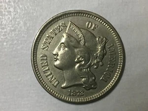 1872 Three Cent Nickle - Picture 1 of 13