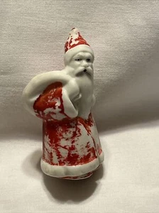 Raro Antiguo Alemania Navidad Putz 2.5” Papá Noel Juguete Saco Estatuilla Adorno 8434 - Imagen 1 de 12