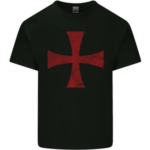 Knights Templar Cross Fancy Dress Outfit Mens Cotton T-Shirt Tee Top - Picture 1 of 104