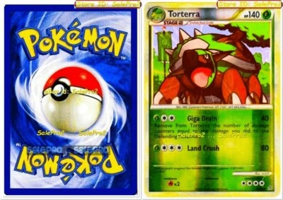 TORTERRA pokemon UNLEASHED GIGS DRAIN FOIL HOLO HOLOGRAPHIC RARE MINT #10/95 - Image 1 of 4