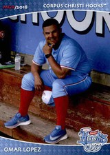2018 Corpus Christi Hooks Grandstand #18 Omar Lopez Manager - NM Baseball Card