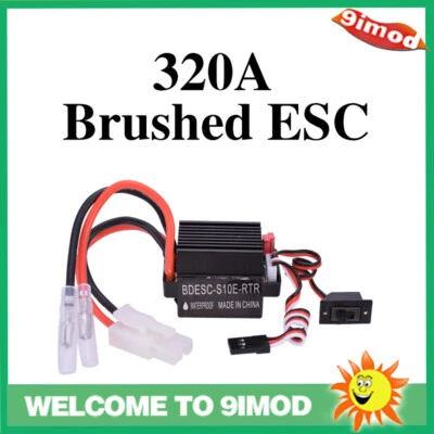 6-12V Schwarz 320A ESC Brushed Motor Drehzahlregler für RC Schiff Boot RC Hobby - Bild 1 von 4