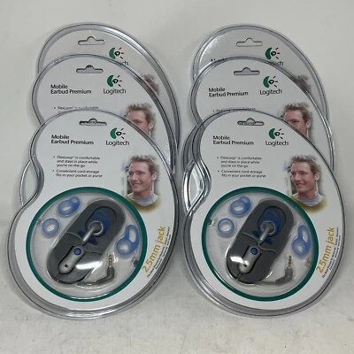 6pcs Logitech Mobile Earbud Premium FlexLoop 2.5mm 980141-0403 - Image 1 of 3