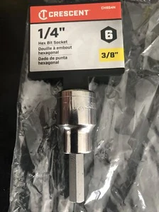 Halbmond CHBS4N Standard 3/8" Antrieb Sechskant Bit Steckschlüssel 1/4" - Bild 1 von 2