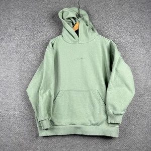 Oakley Hoodie Mens XL Green Y2K Embroidered Center Logo Spellout Heavyweight - Picture 1 of 8
