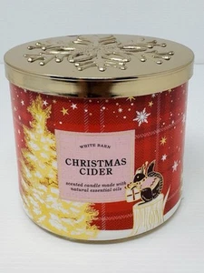 Bath & Body Works CHRISTMAS CIDER 3-Wick Scented Candle / NEW - Picture 1 of 5
