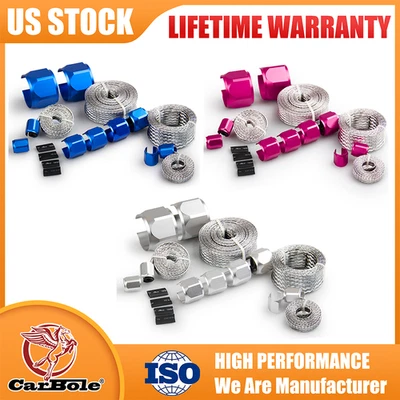 Radiator Hose Sleeving Stainless Braided Dress-Up Hose Cover Heater Universal - Image 1 of 4