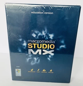Macromedia Studio MX Windows XP Vintage Education Version New Sealed - Picture 1 of 9