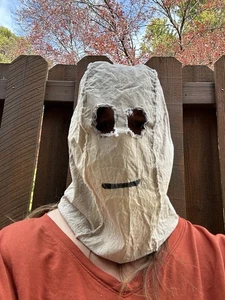 The Strangers Movie Man in the Mask Costume Killer Sack Hood Heavy Canvas - Picture 1 of 3