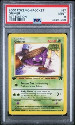 2000 Pokemon 1st Edition Team Rocket # 57 Grimer PSA 9 Card MINT Trusted Seller! - Image 1 of 2