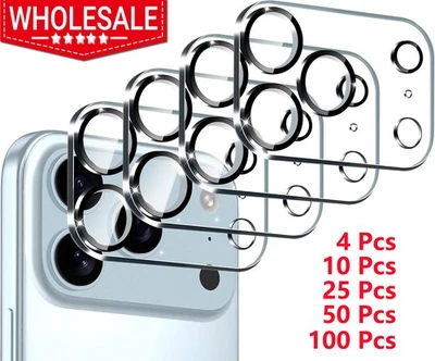 Wholesale Lot Camera Lens Glass Protector For iPhone 17 Pro Max 16 15 14 13 12 - Image 1 of 4