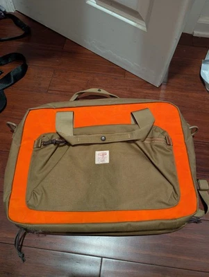 Bolso Mochila Filson CC Fin de Semana Noche Lona Tostada Cuero Correas Nuevo sin Etiquetas Foto 1 de 4