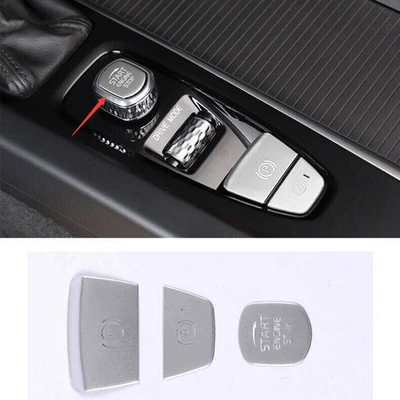 Car For Volvo S90 2017-25 silver Inner Shift Panel P Gear BRAKE HOLD Button trim - Image 1 of 4