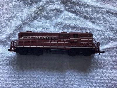 N Life-Like GP18 Diesel Loco Train No.7110 Rock Island RI #1347. - Imagem 1 de 3