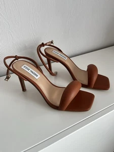 Neu STEVE MADDEN Riemensandalette Cognac Braun creme Gr. 37 - Bild 1 von 5