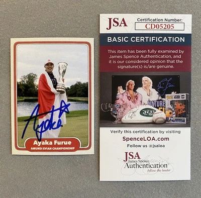 AYAKA FURUE AUTOGRAPH 2024 AMUNDI EVIAN CHAMPIONSHIP TRADING CARD JSA CD05205 - Image 1 of 2