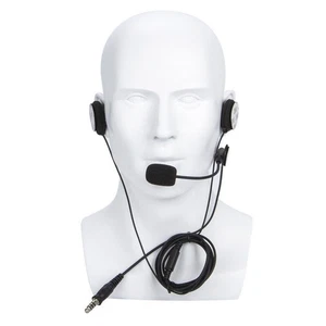 1x Casco táctico de motocicleta radio auriculares micrófono enchufe OTAN para BAOFENG 5R - Imagen 1 de 6