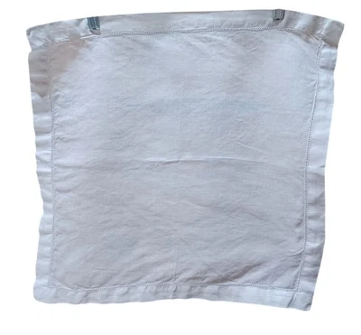 Pottery Barn 100% Linen Napkins White 20x20 Set of 6 Elegant Everyday Classic - Image 1 of 4