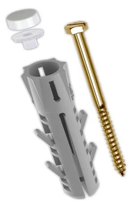 Tox Stand-WC Befestigung WC-L Nr. 04510136 weiß / chrom - Bild 1 von 2