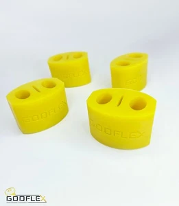 Casquillos de suspensión de escape para Vauxhall Vectra B TODOS LOS MODELOS 95-02 Poli rígido mejorado - Imagen 1 de 4
