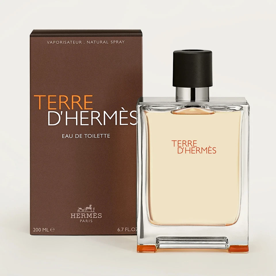 HERMÈS Hermes Terre d’Hermes Eau de Toilette 200ml Spray - For Men - NEW & SEALED