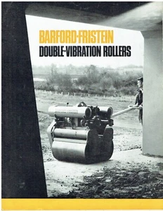 BARFORD FRISTEIN ZV1, ZV2 & ZV05 DOPPELVIBRATIONSWALZE 1970 UK VERKAUFSPROSPEKT - Bild 1 von 1